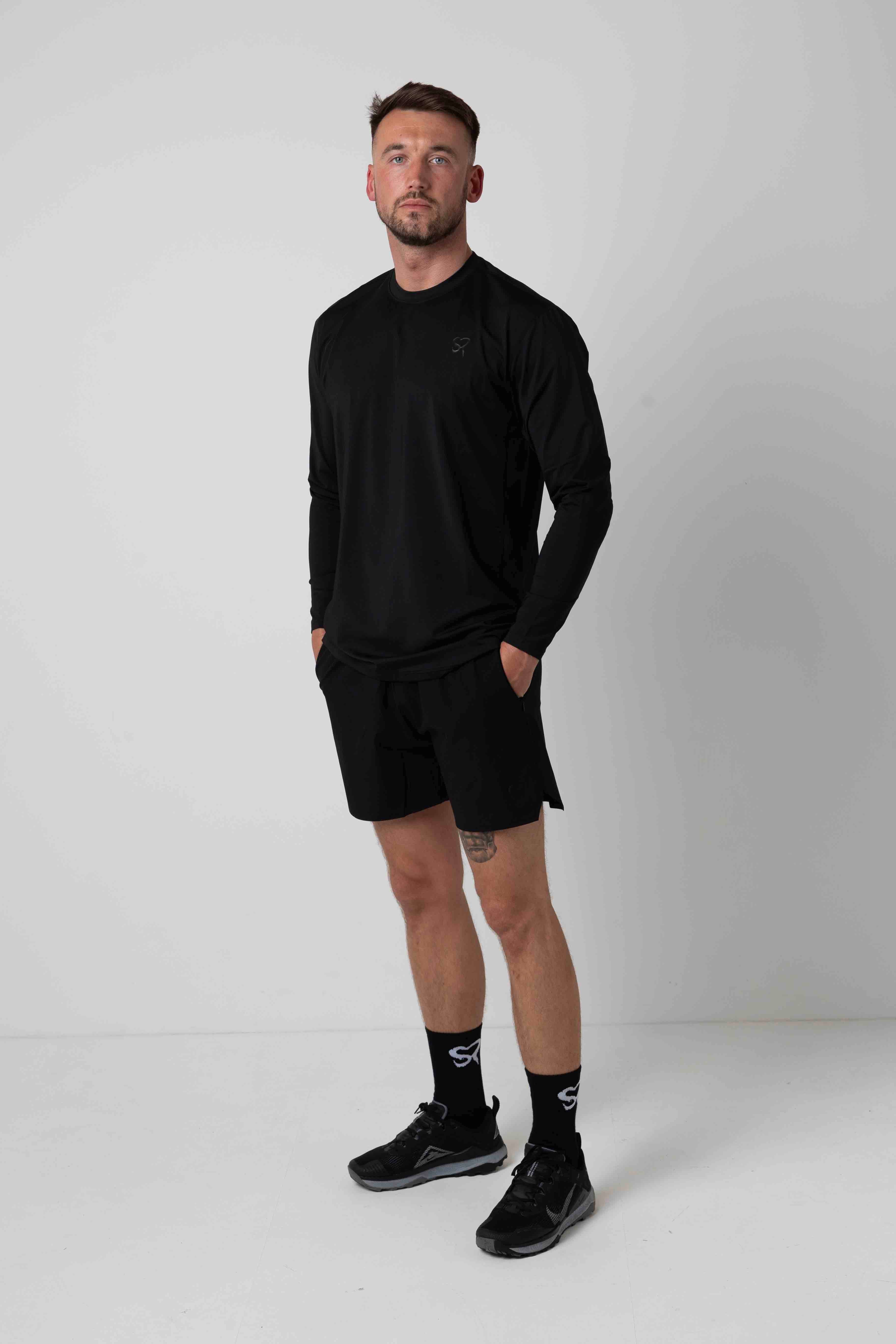 Endurance long sleeve t-shirt - stealth black