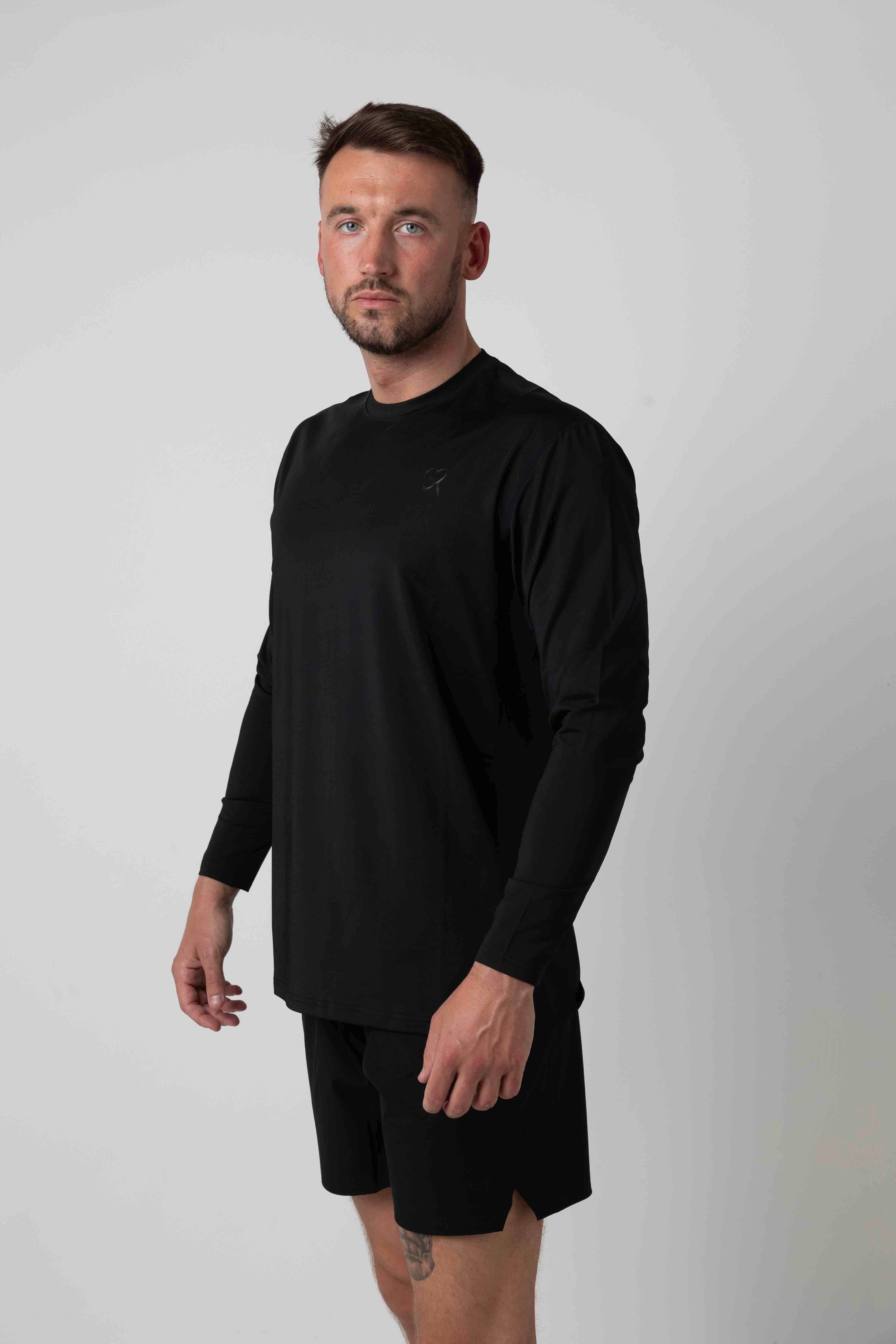 Endurance long sleeve t-shirt - stealth black