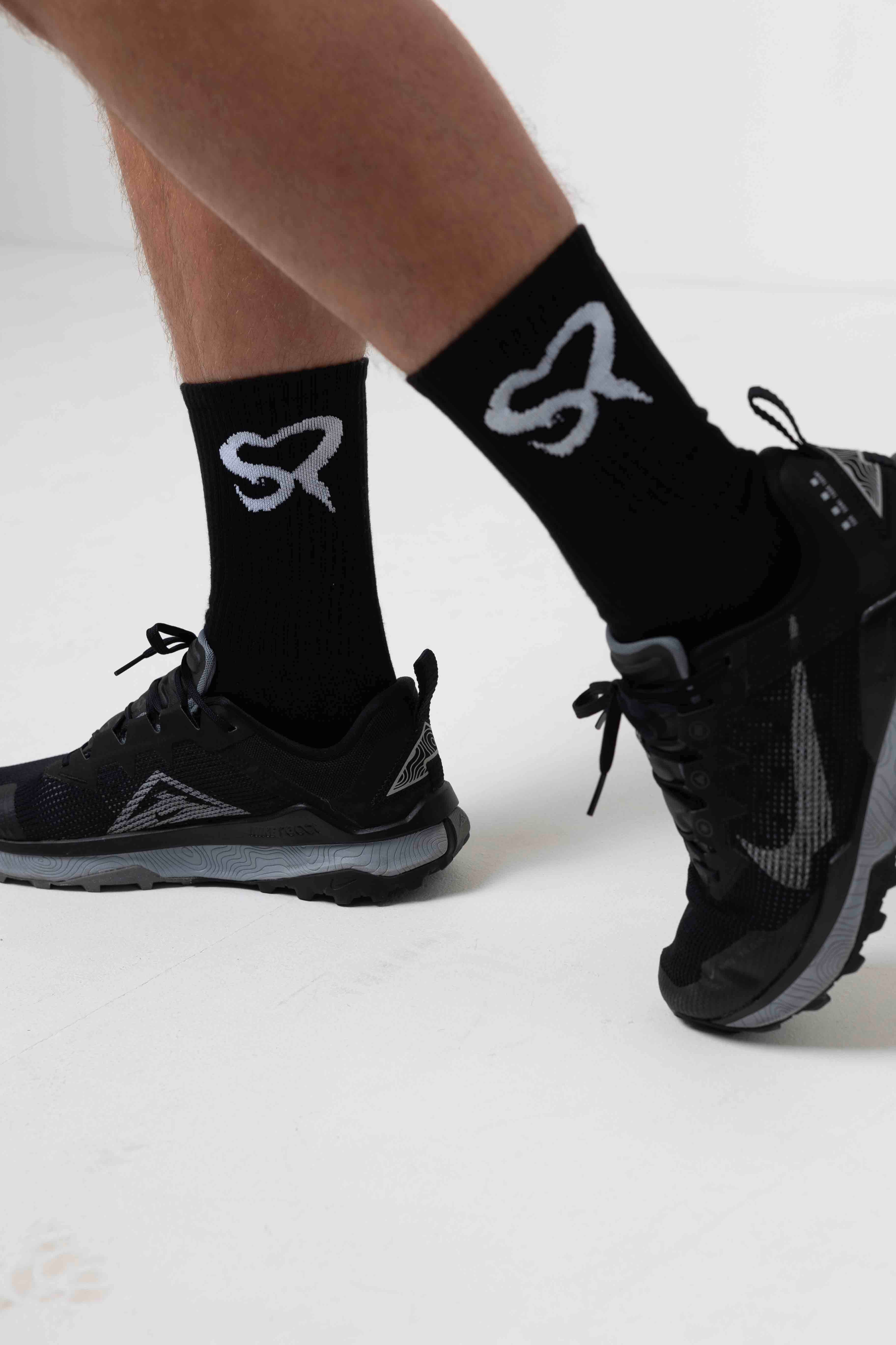 Shadow performance socks - black/white