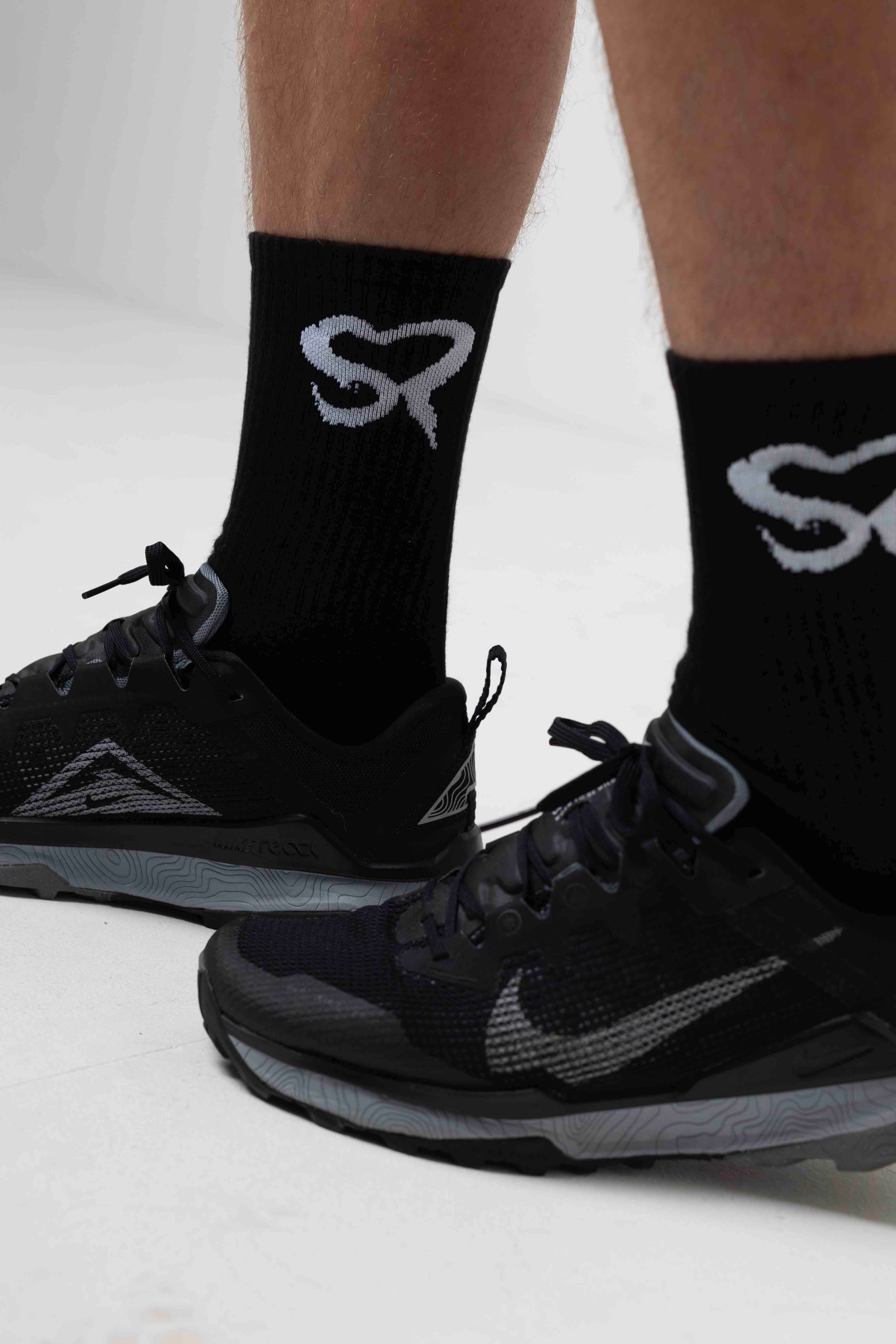 Shadow performance socks - black/white