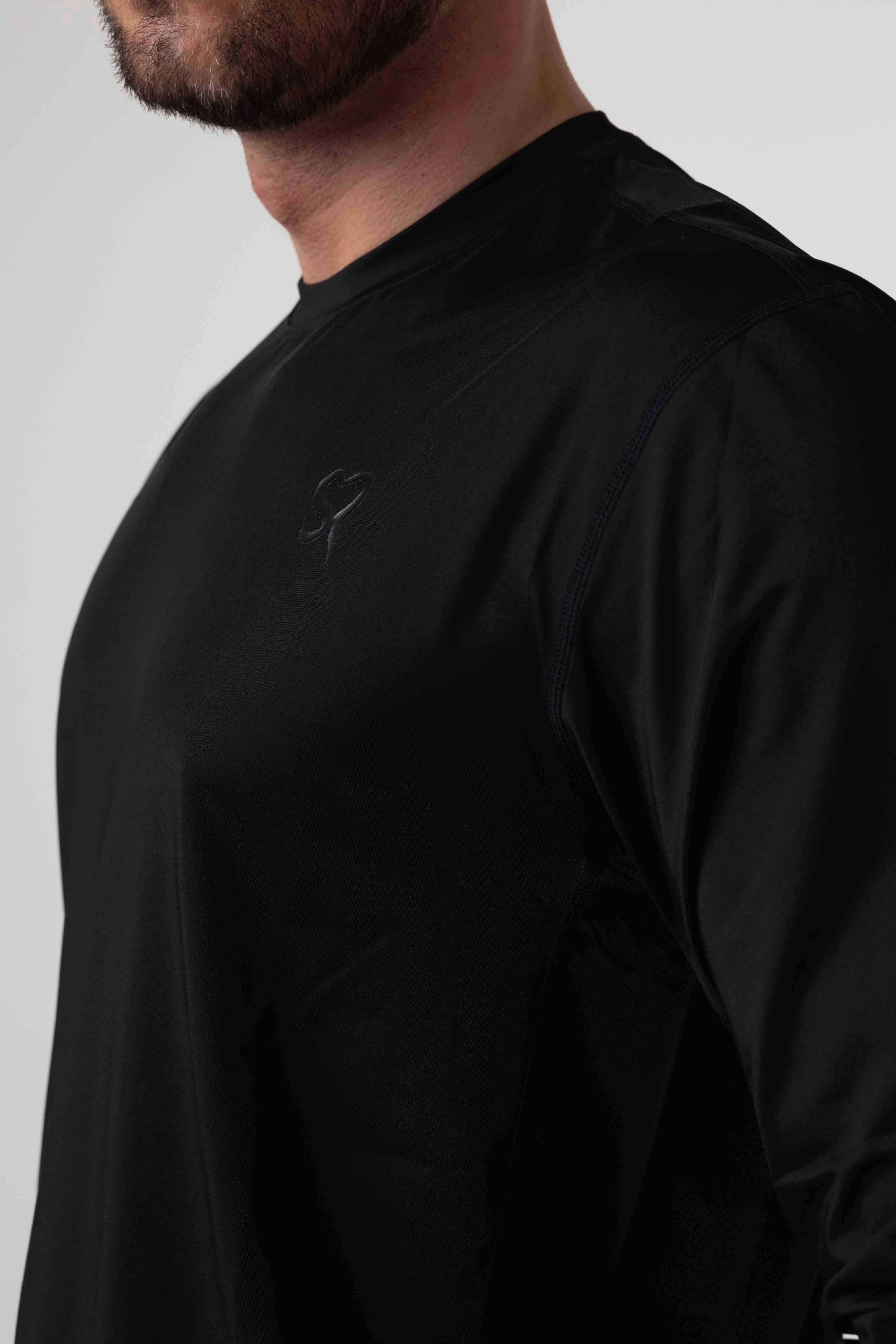 Endurance long sleeve t-shirt - stealth black