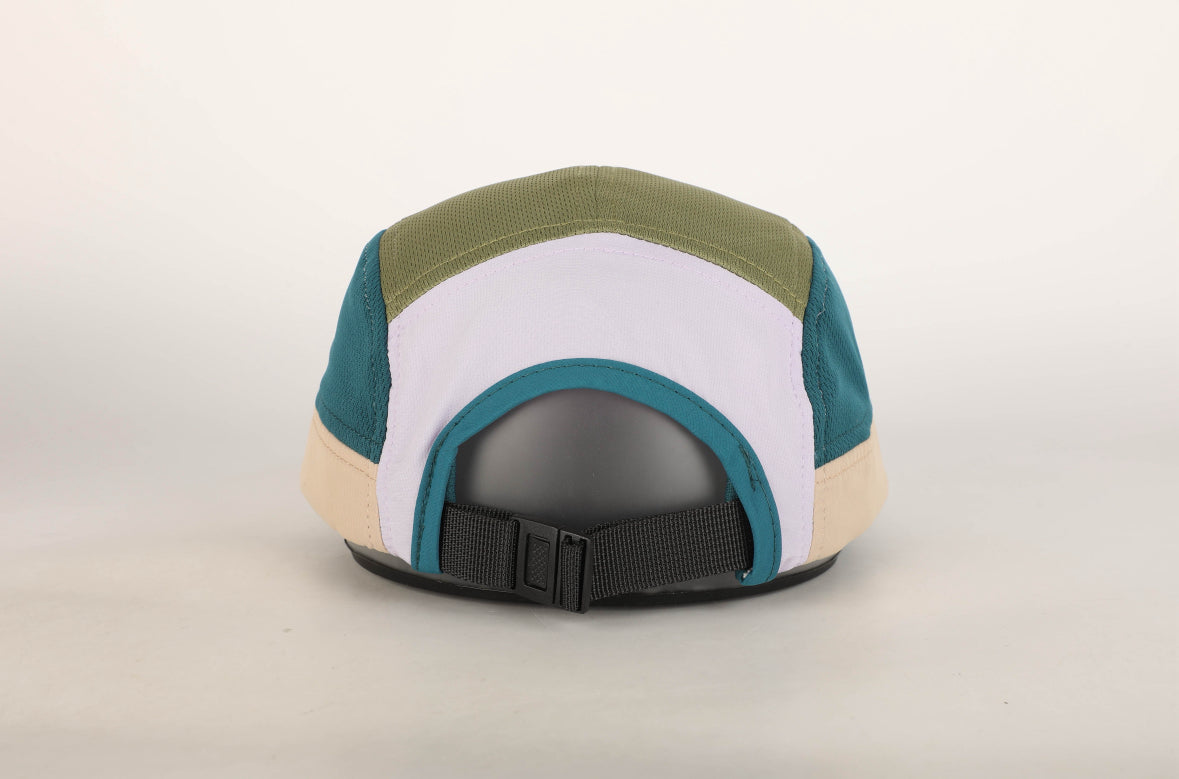 Performance running hat - teal/pink