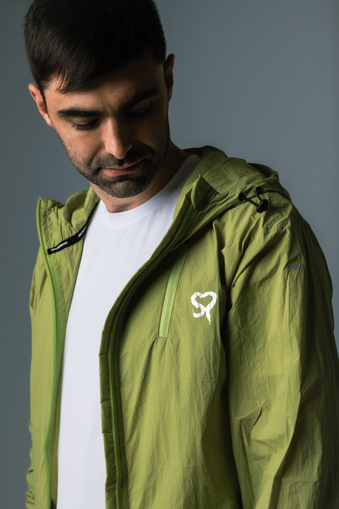 Shadow Performance Element Jacket in lime