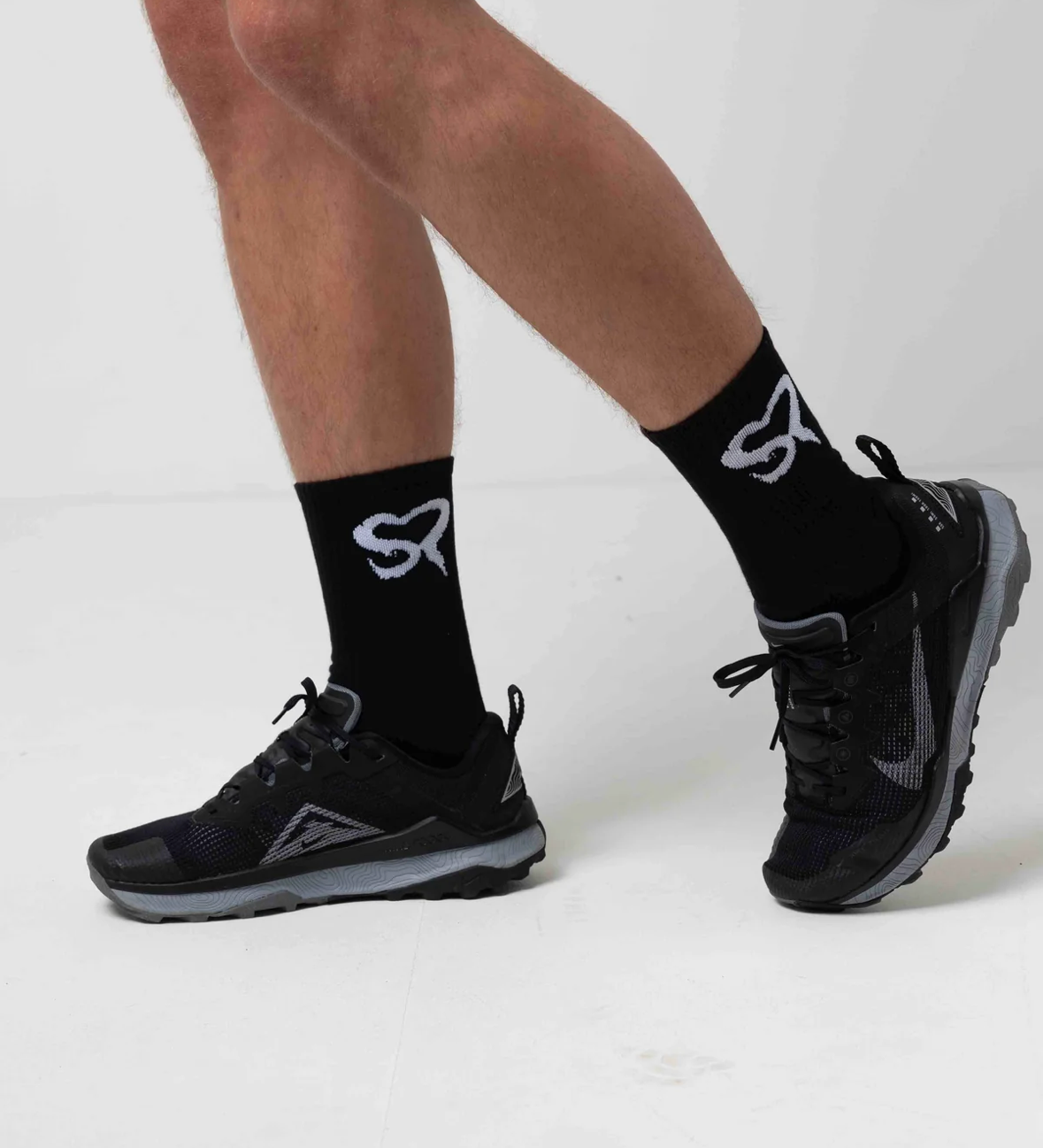 Shadow performance socks - white/black